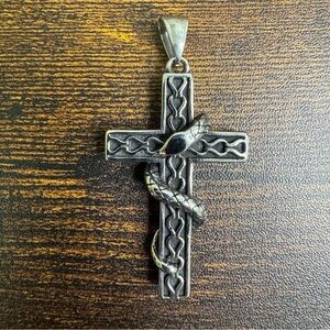 ❤️#43. Serpent Cross Pendant